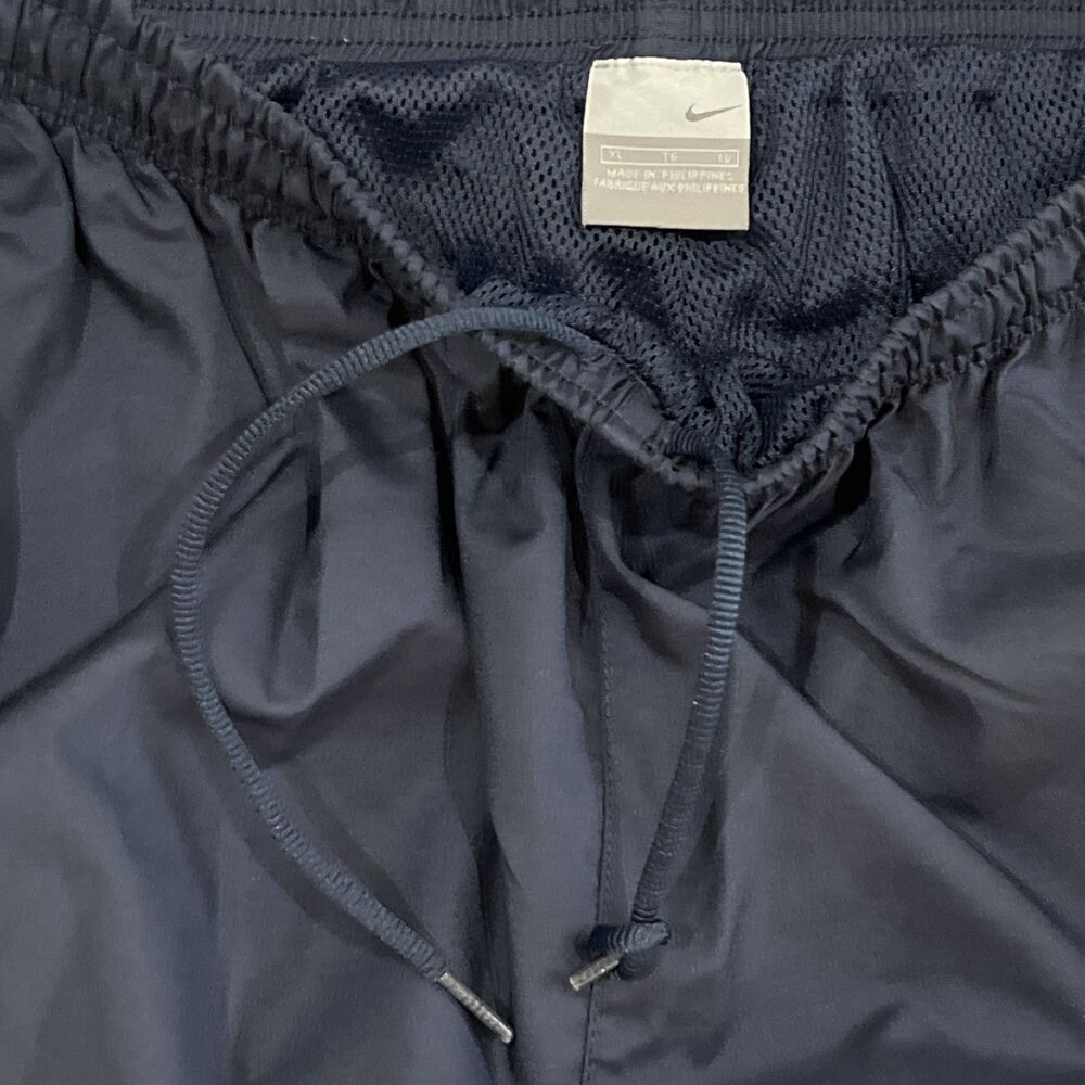 Vintage Y2K Nike Gray Tag Blue White Stripe Wide Leg Warm-Ups Track Pants Men XL - Picture 4 of 10
